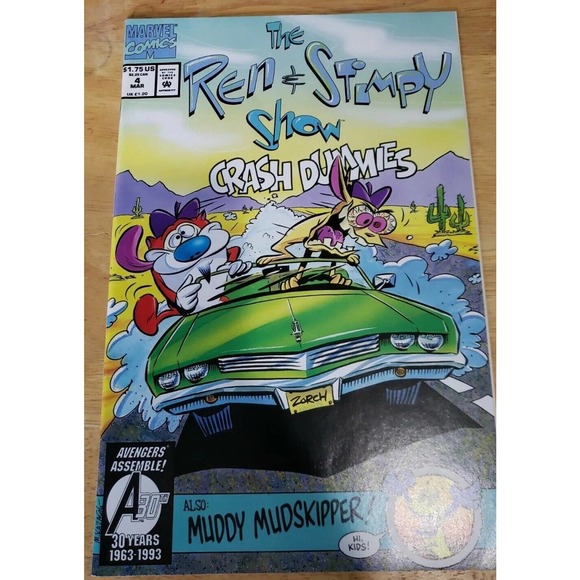 Marvel Other - 1963-1993 Ren and Stimpy Show #4 Marvel Comics Crash Dummies